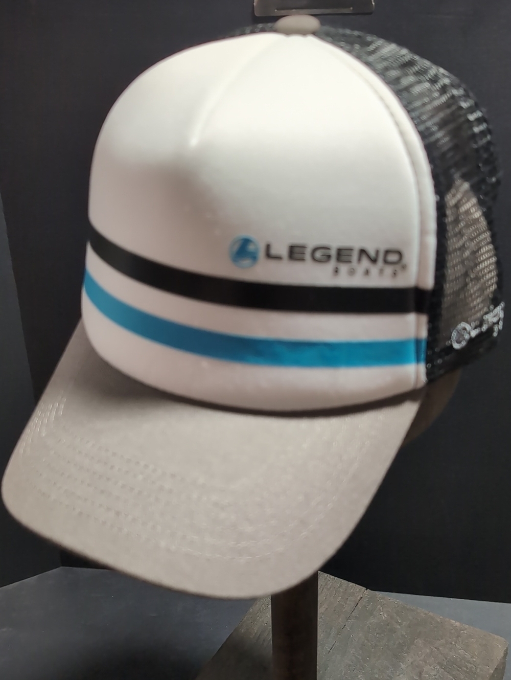 Mercury Legend Boats ,Men's Black/Gray/White Snapback Trucker Hat.